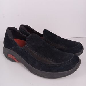 Merrell Treviso Moc II Loafers Womens 9.5 Black Suede Slip-on Comfort Casual